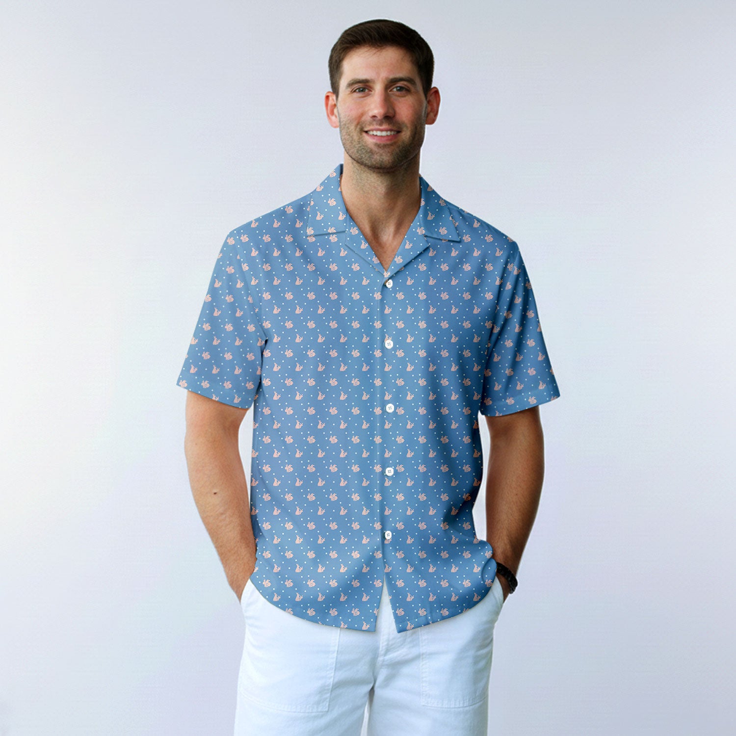 Lovers Rabbits - Funny Golf Hawaiian Shirt-Hawaiian Shirt-Gerbera Prints