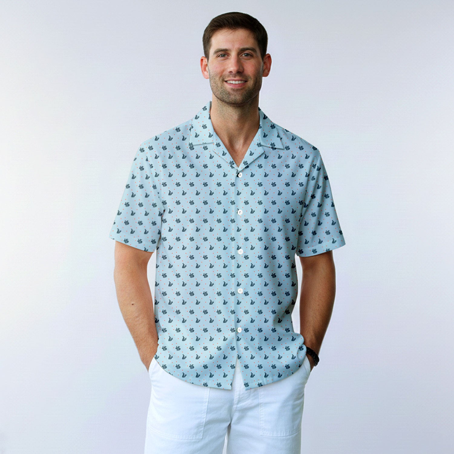 Lovers Rabbits - Funny Golf Hawaiian Shirt-Hawaiian Shirt-Gerbera Prints