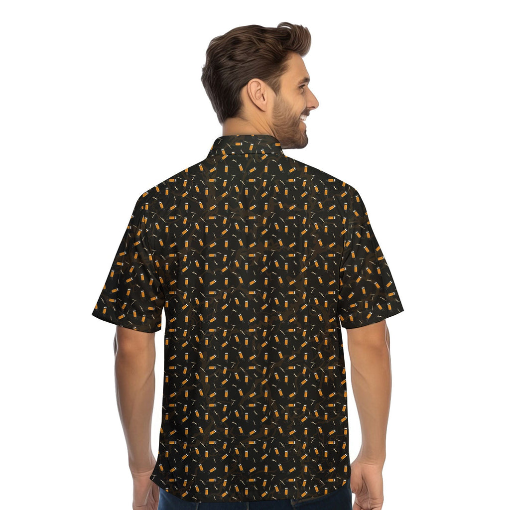 Cigarette Butts - Funny Golf Hawaiian Shirt-Hawaiian Shirt-Gerbera Prints