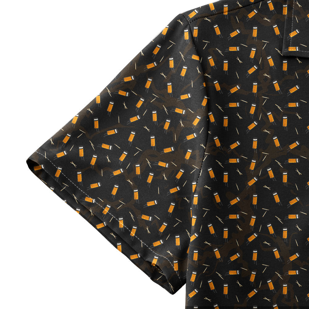Cigarette Butts - Funny Golf Hawaiian Shirt-Hawaiian Shirt-Gerbera Prints