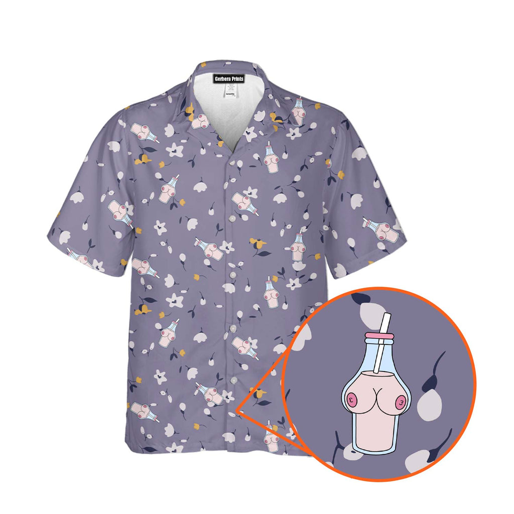 Milk Bottle - Funny Golf Hawaiian Shirt-Hawaiian Shirt-Gerbera Prints