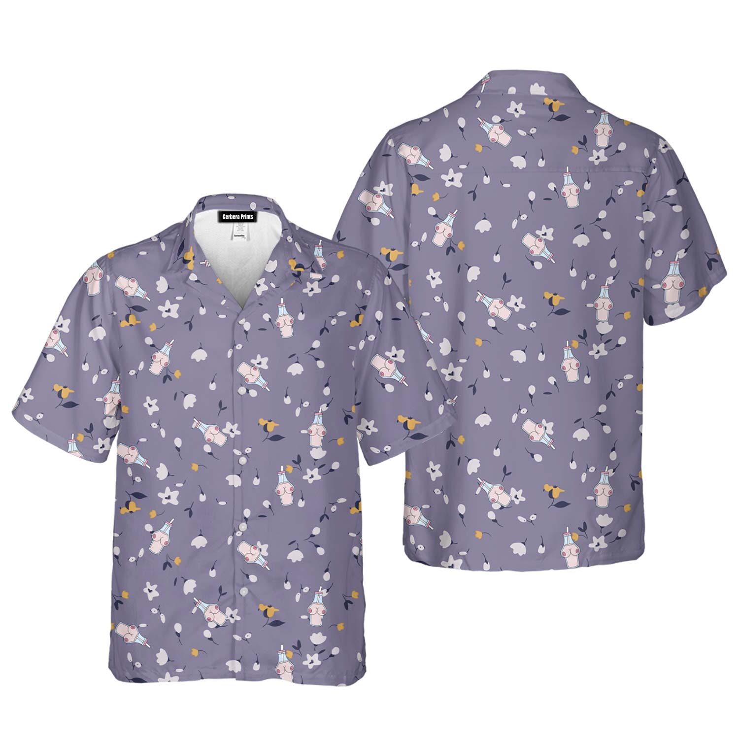 Milk Bottle - Funny Golf Hawaiian Shirt-Hawaiian Shirt-Gerbera Prints