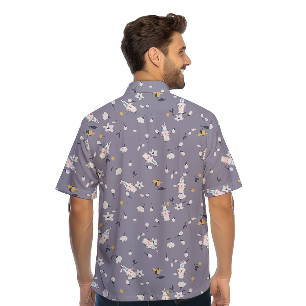 Milk Bottle - Funny Golf Hawaiian Shirt-Hawaiian Shirt-Gerbera Prints