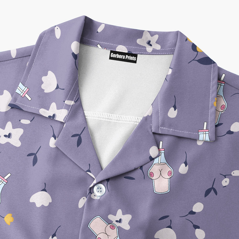 Milk Bottle - Funny Golf Hawaiian Shirt-Hawaiian Shirt-Gerbera Prints