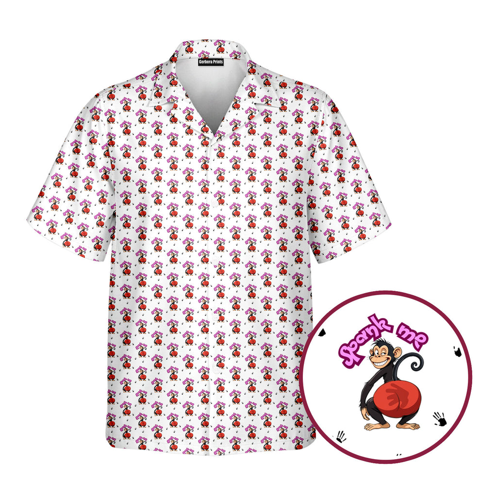 Spank The Monkey - Funny Golf Hawaiian Shirt-Hawaiian Shirt-Gerbera Prints
