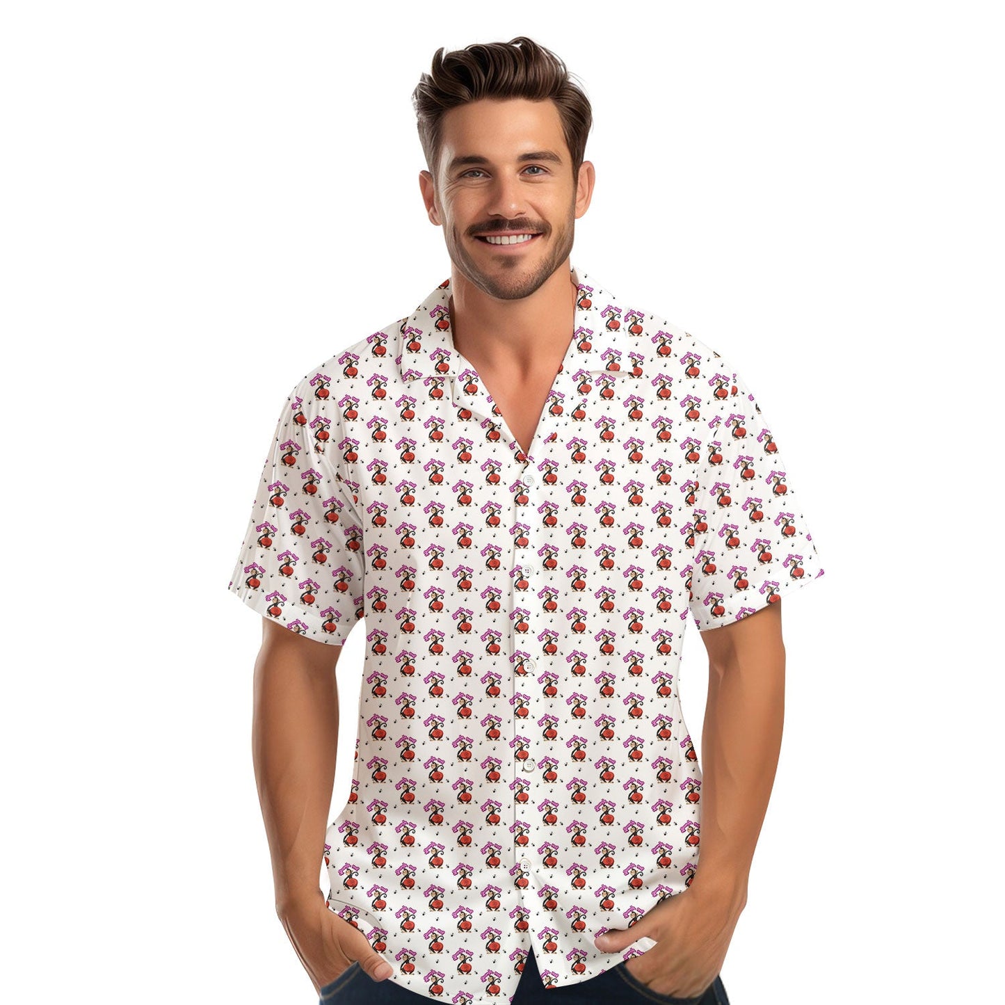 Spank The Monkey - Funny Golf Hawaiian Shirt