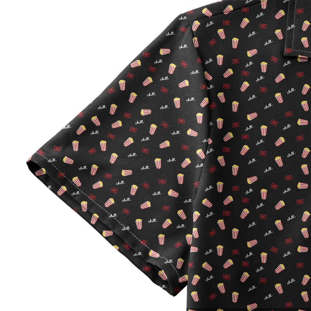 Netflix and Chill - Funny Golf Hawaiian Shirt-Hawaiian Shirt-Gerbera Prints
