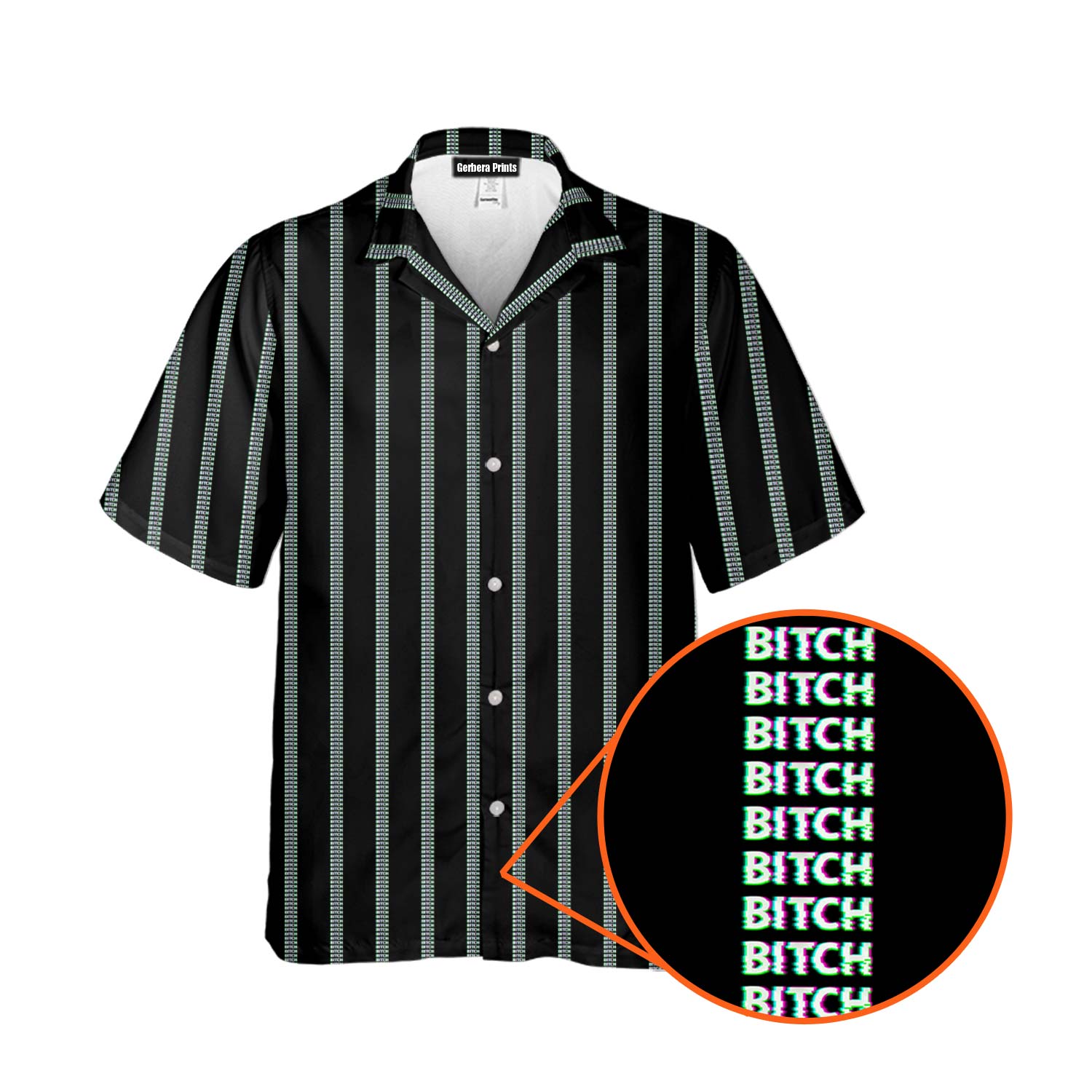 B*tch - Funny Golf Hawaiian Shirt-Hawaiian Shirt-Gerbera Prints