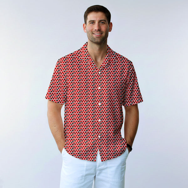 Turned On Funny Golf Hawaiian Shirt - Worn by Model