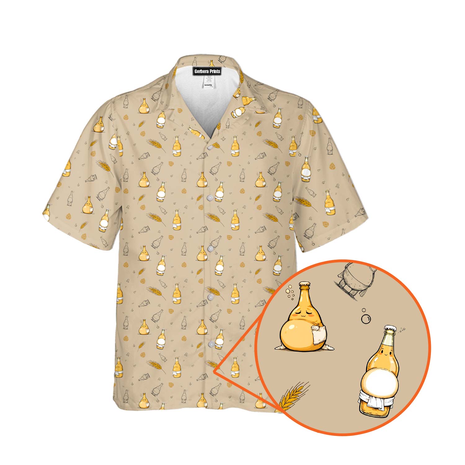 Love Handle- Funny Golf Hawaiian Shirt-Hawaiian Shirt-Gerbera Prints