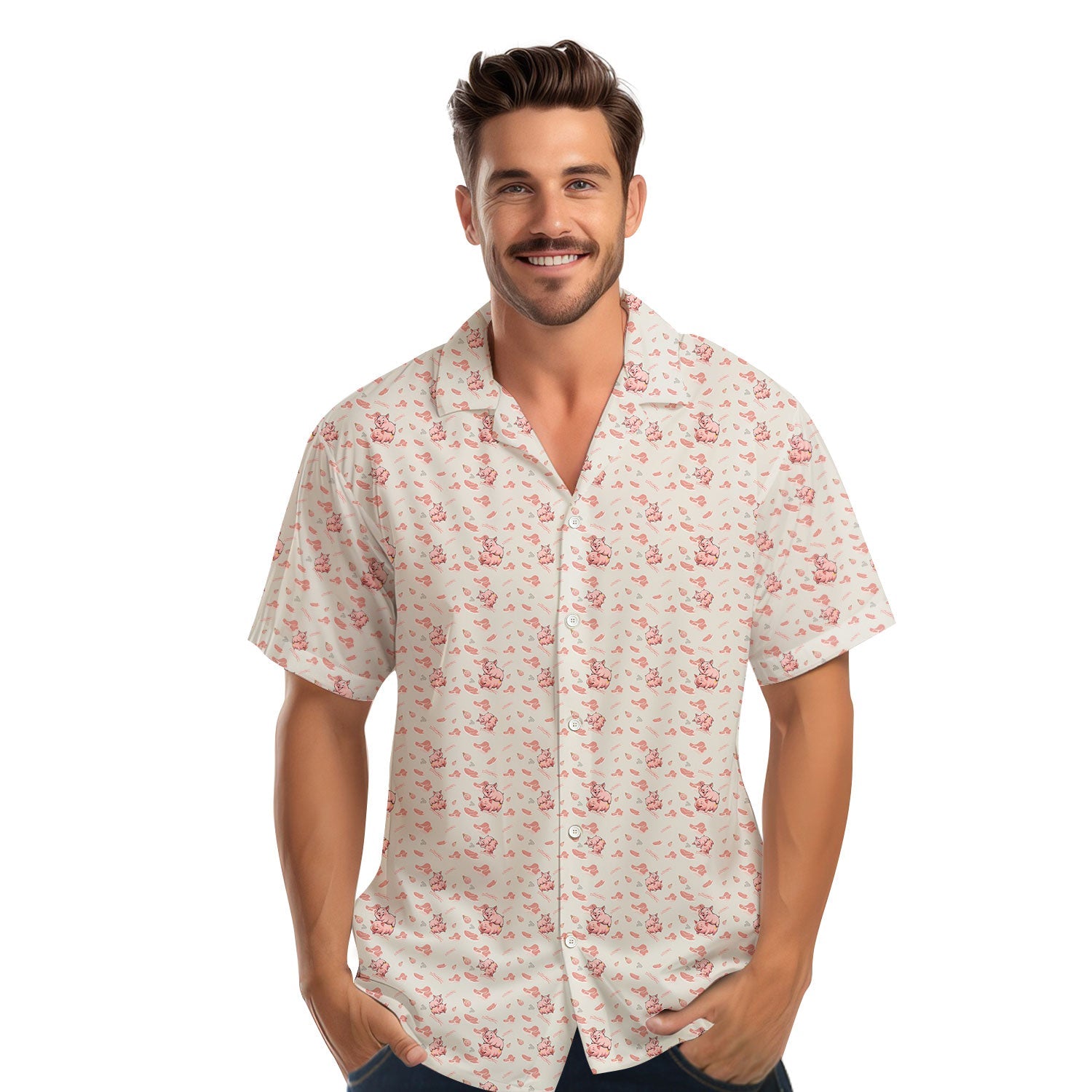 Makin Bacon - Funny Golf Hawaiian Shirt-Hawaiian Shirt-Gerbera Prints