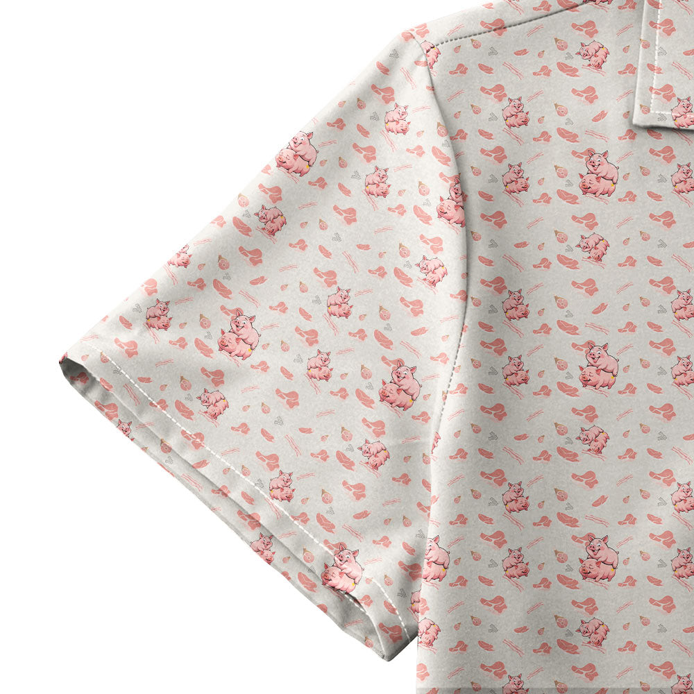 Makin Bacon - Funny Golf Hawaiian Shirt-Hawaiian Shirt-Gerbera Prints