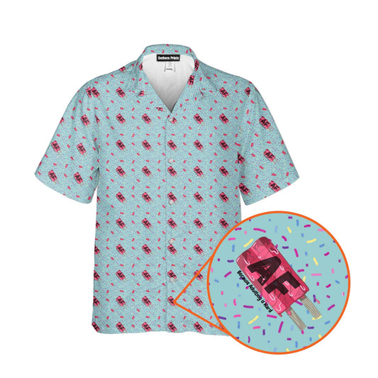 AF Because Adulting is Hard - Funny Golf Hawaiian Shirt