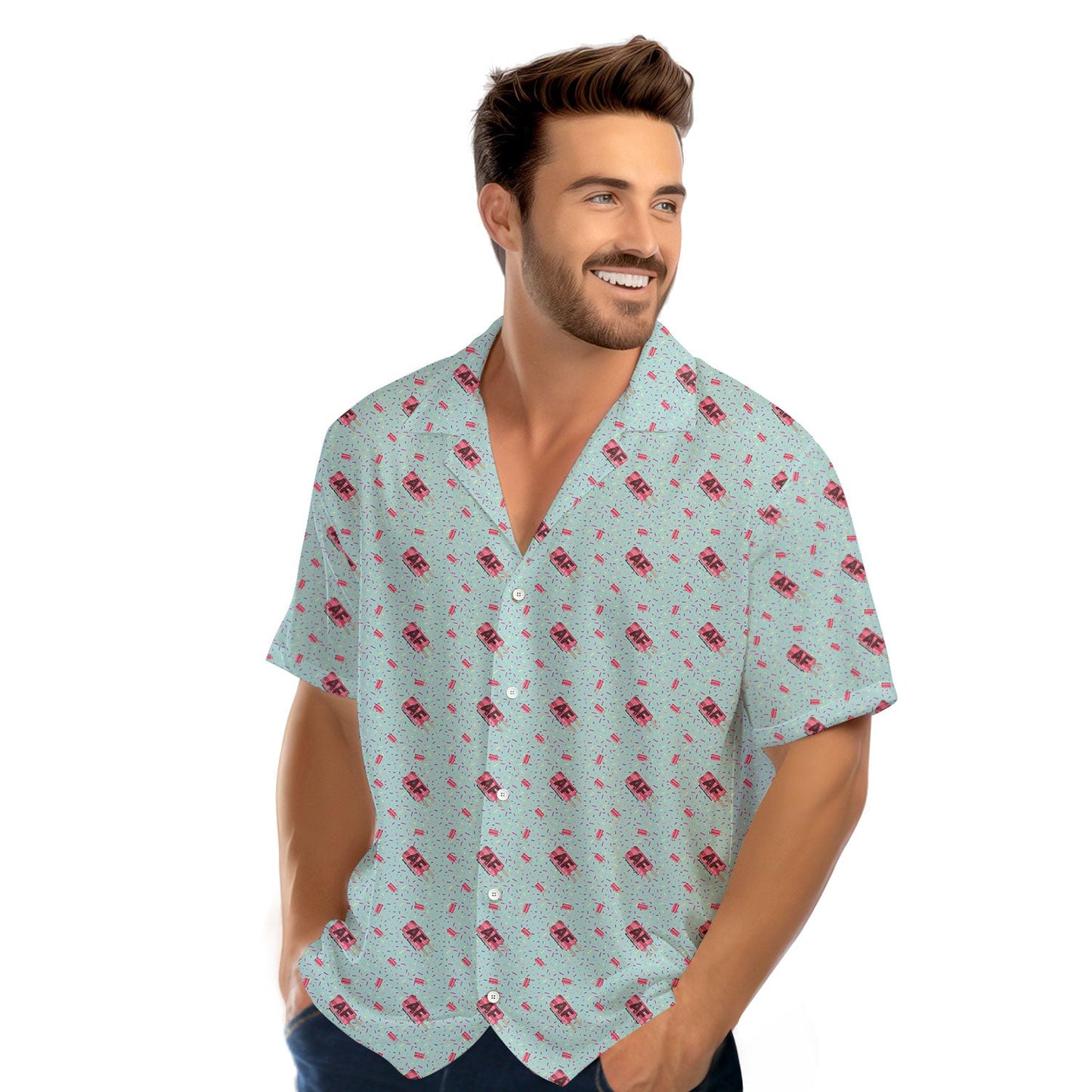 AF Because Adulting is Hard - Funny Golf Hawaiian Shirt