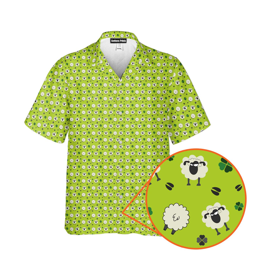 Front preview of Lamb of God - Funny Golf Hawaiian Shirt with your name