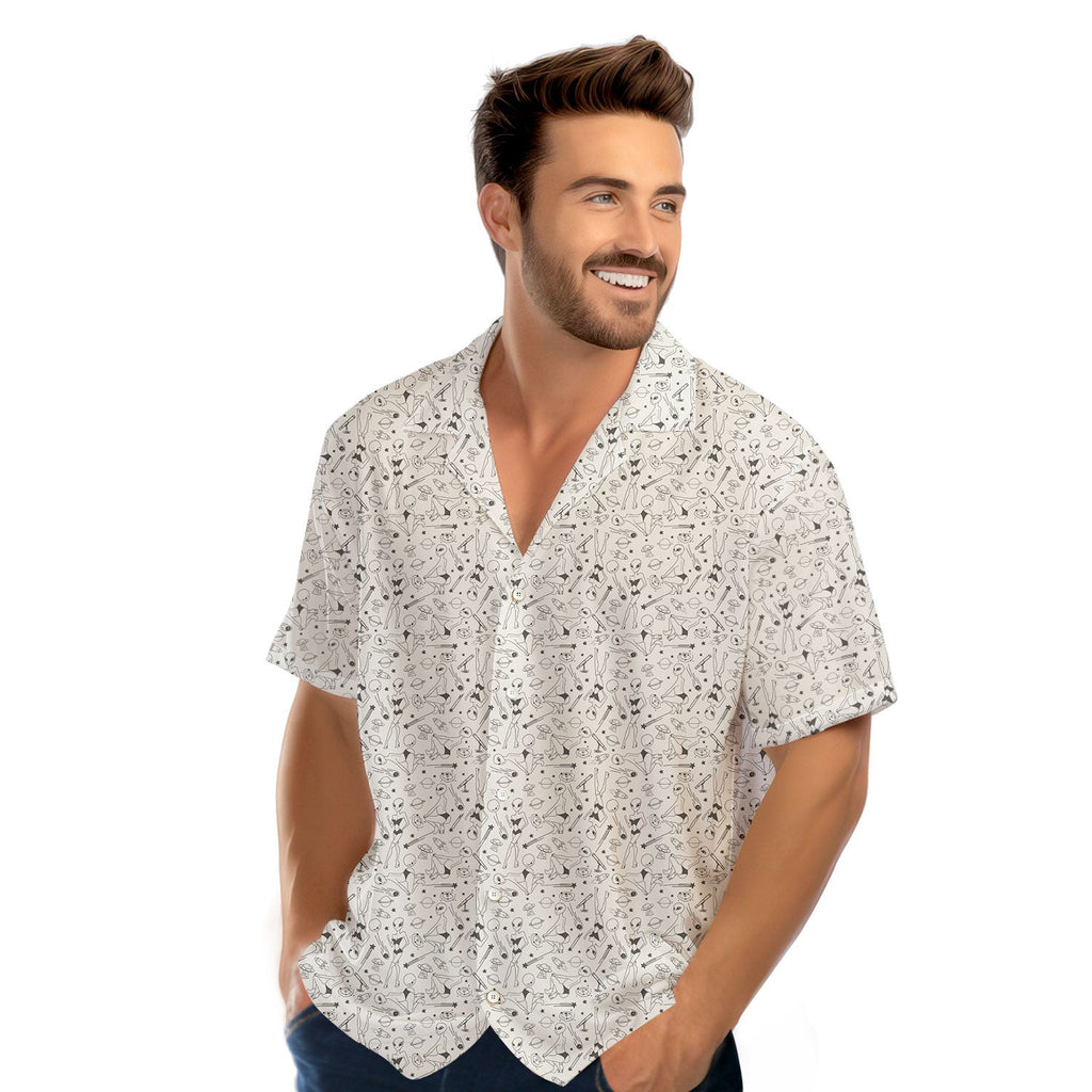Aliens - Funny Golf Hawaiian Shirt-Hawaiian Shirt-Gerbera Prints