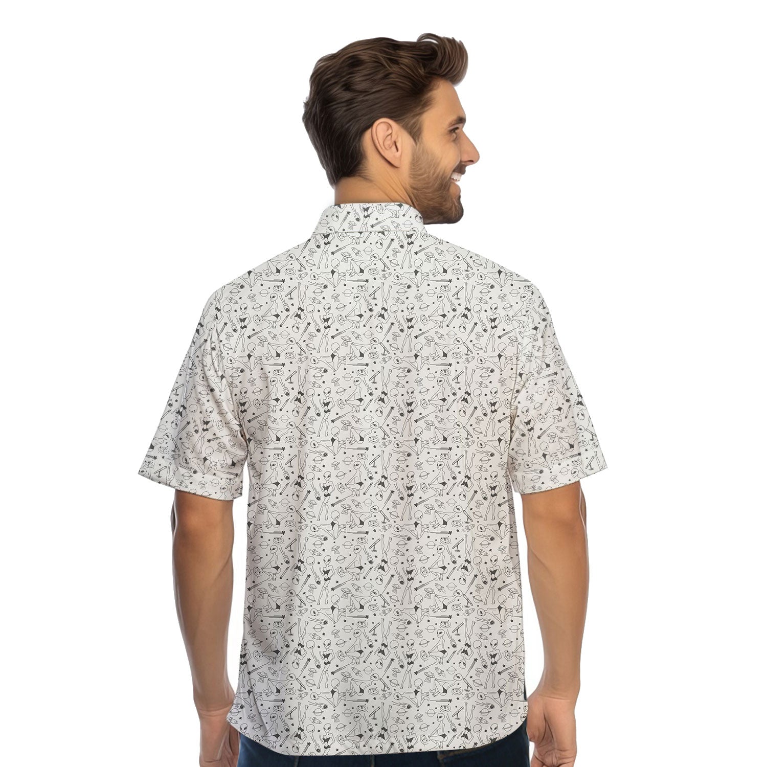Aliens - Funny Golf Hawaiian Shirt-Hawaiian Shirt-Gerbera Prints