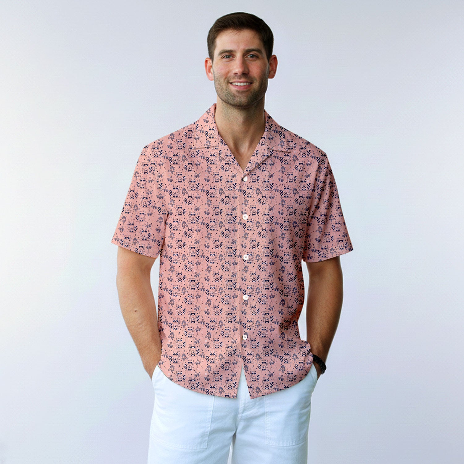 Raccoon - Funny Golf Hawaiian Shirt-Hawaiian Shirt-Gerbera Prints