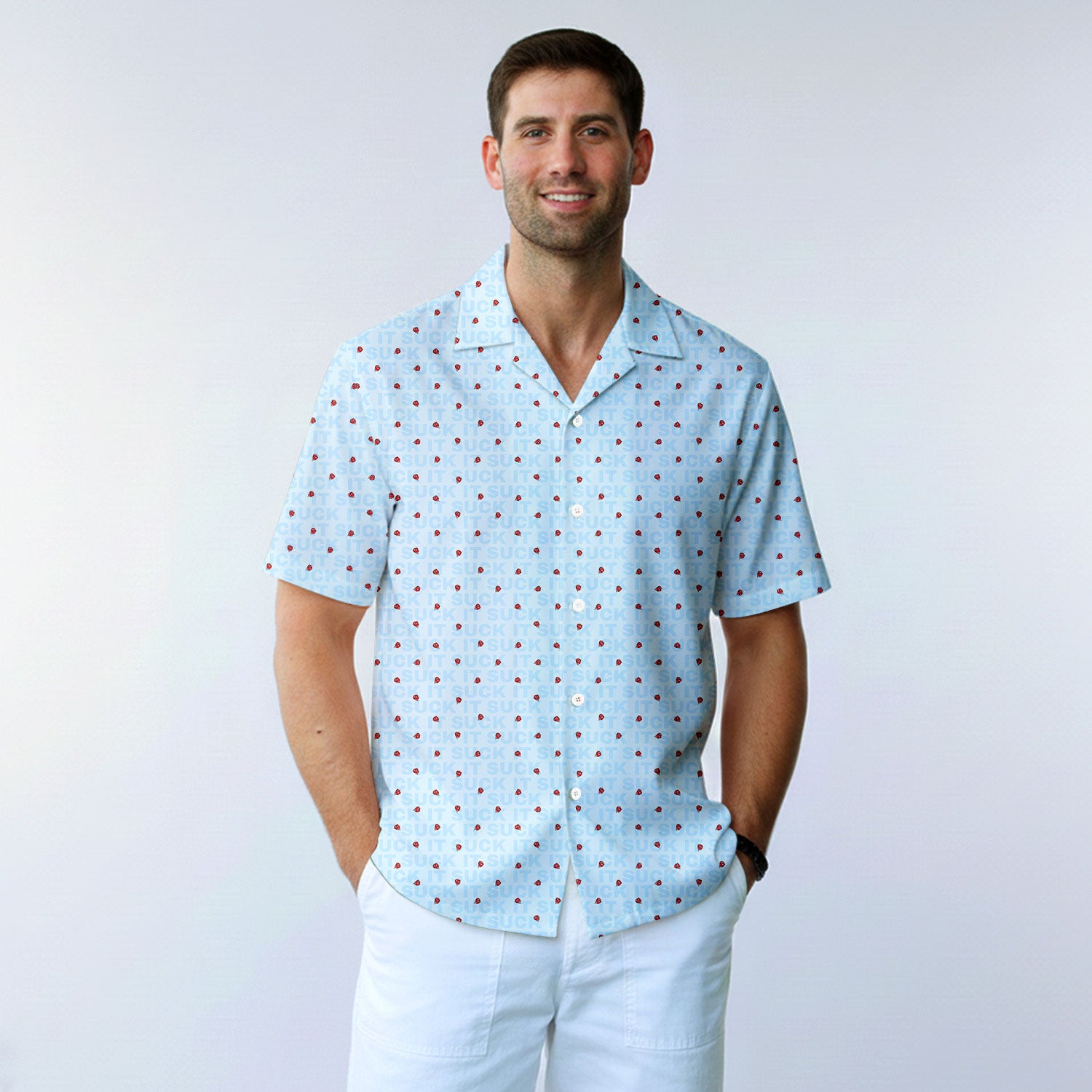 Suck It - Funny Golf Hawaiian Shirt-Hawaiian Shirt-Gerbera Prints