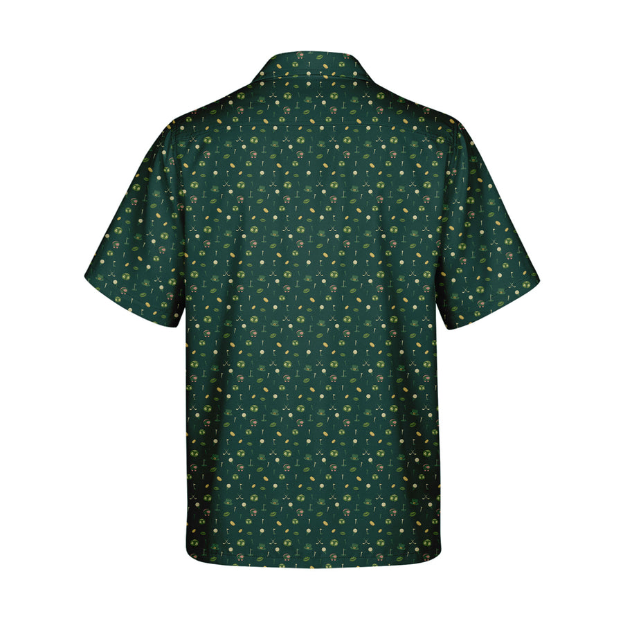 Back preview of Patrick Starfish - Funny Golf Hawaiian Shirt with your team and number