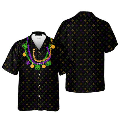 Here for the Beads - Funny Golf Hawaiian Shirt