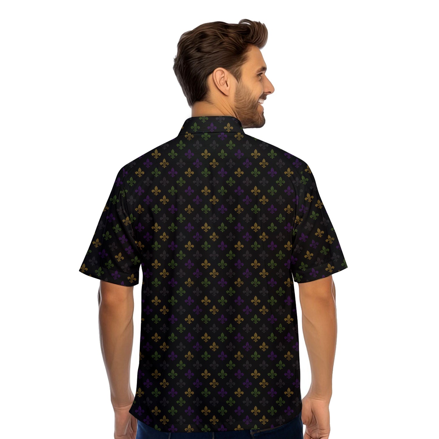 Here for the Beads - Funny Golf Hawaiian Shirt