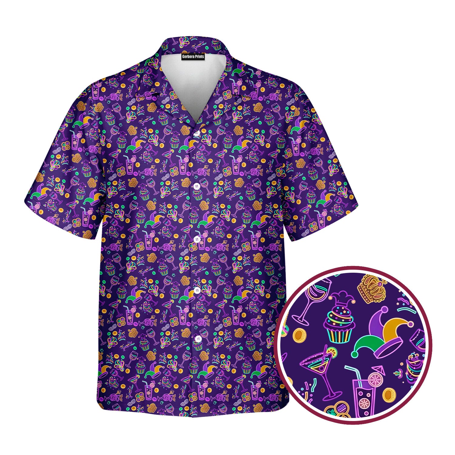 Carnival Glow - Funny Golf Hawaiian Shirt