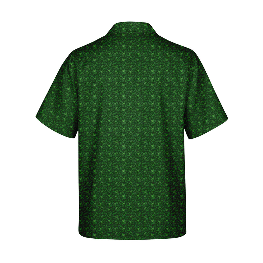 Back preview of Chicago Lucky Bear - Funny Golf Hawaiian Shirt with your team and number