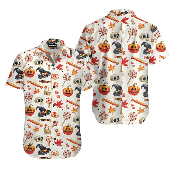 Halloween Art Print Hawaiian Shirt