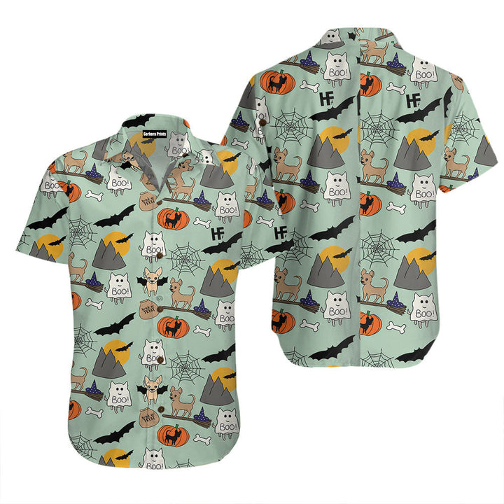 Halloween Chihuahua Hawaiian Shirt