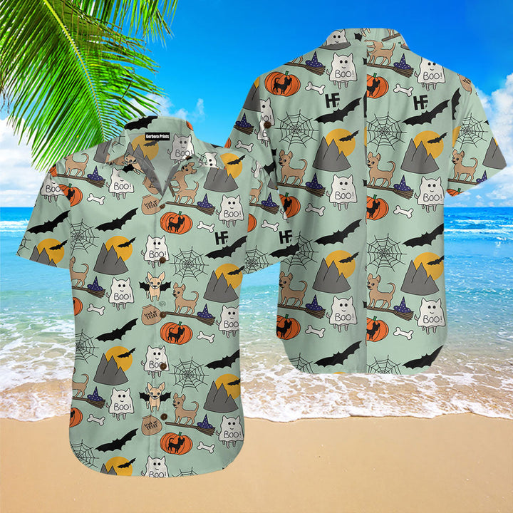 Halloween Chihuahua Hawaiian Shirt