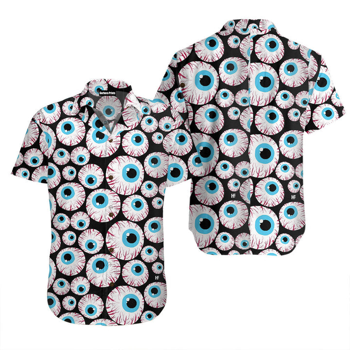 Halloween Creepy Eyeballs Hawaiian Shirt