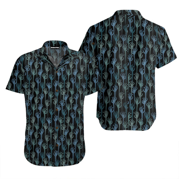 Halloween Hands Of The Dead Hawaiian Shirt