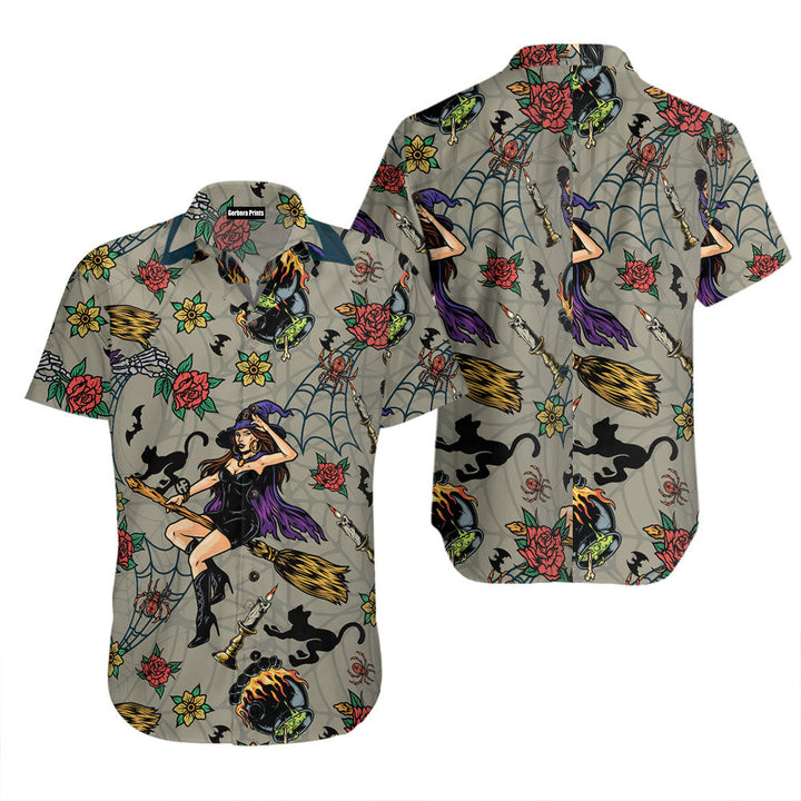 Halloween Witches Night Hawaiian Shirt