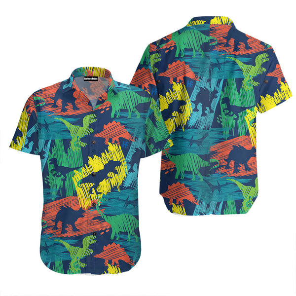 Hand Drawn Color Plates Hawaiian Shirt