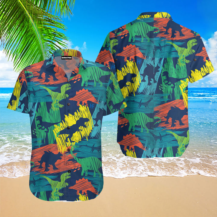 Hand Drawn Color Plates Hawaiian Shirt