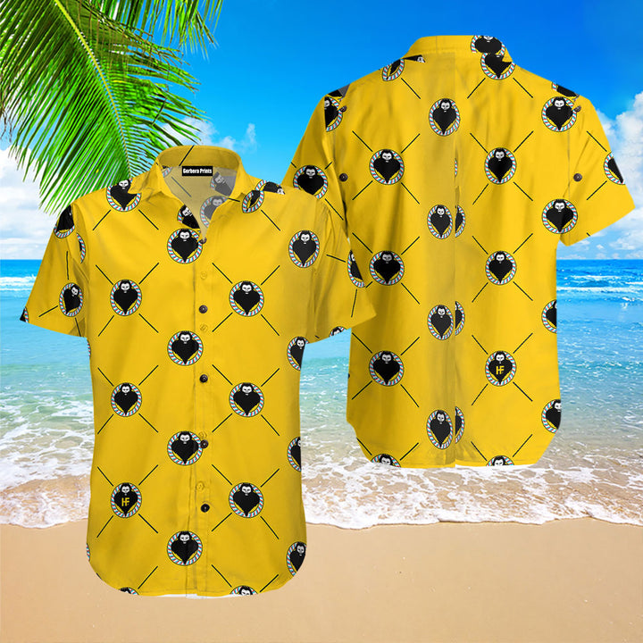 Heart Shaped Beard Barber Shirt For Men Hawaiian Shirt