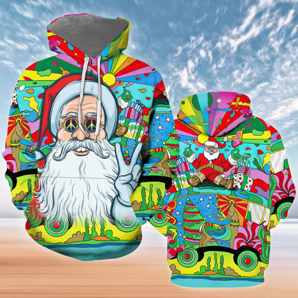 Hippie Santa Claus Hoodie For Men & Women HP1219
