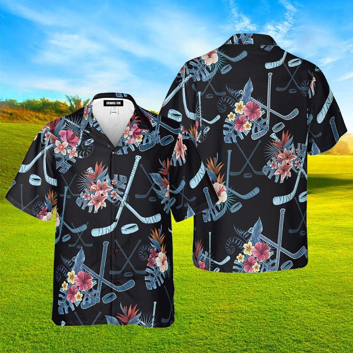 Hockey Tropical Hawaiian Shirt