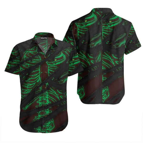 Horror Skeleton Halloween Hawaiian Shirt