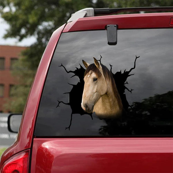 Horse Cracked Car Decal Sticker | Waterproof | PVC Vinyl | CCS1106