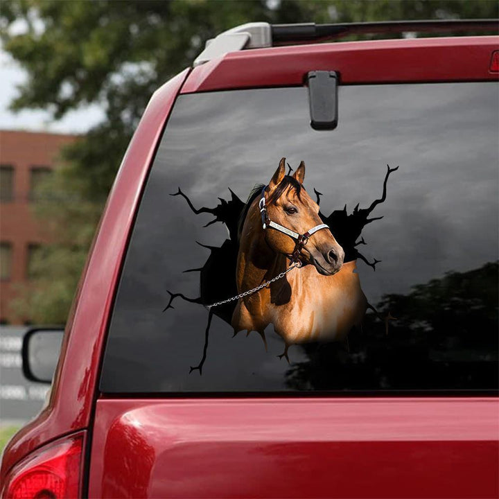 Horse Cracked Car Decal Sticker | Waterproof | PVC Vinyl | CCS1134