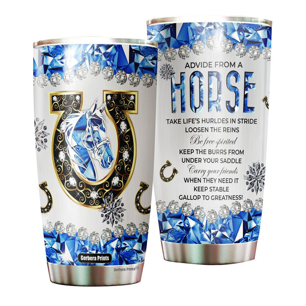 Horse Lover Stainless Steel Tumbler Cup Travel Mug TC7411