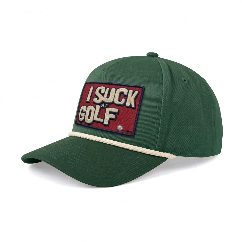 I Suck At Golf Rope Hat