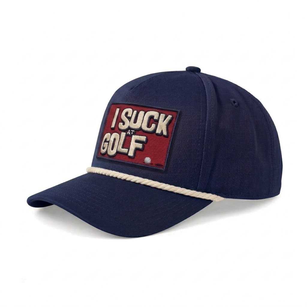 I Suck At Golf Rope Hat