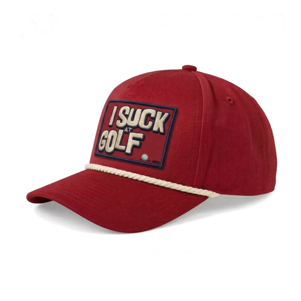 I Suck At Golf Rope Hat