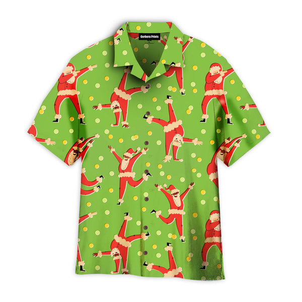 In Love Light Santa Dancing Christmas Pattern Aloha Hawaiian Shirts For Men & For Women | WT7494-Colorful-Gerbera Prints.