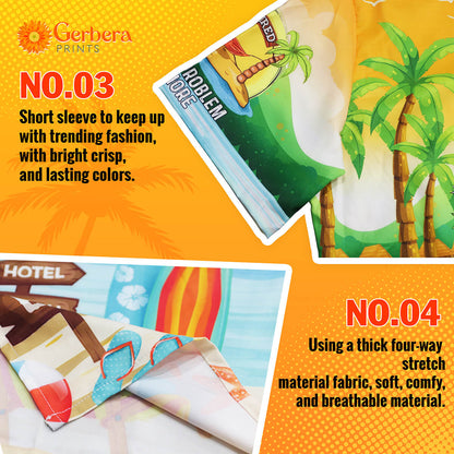 Neon Disc Golf Hawaiian Shirt