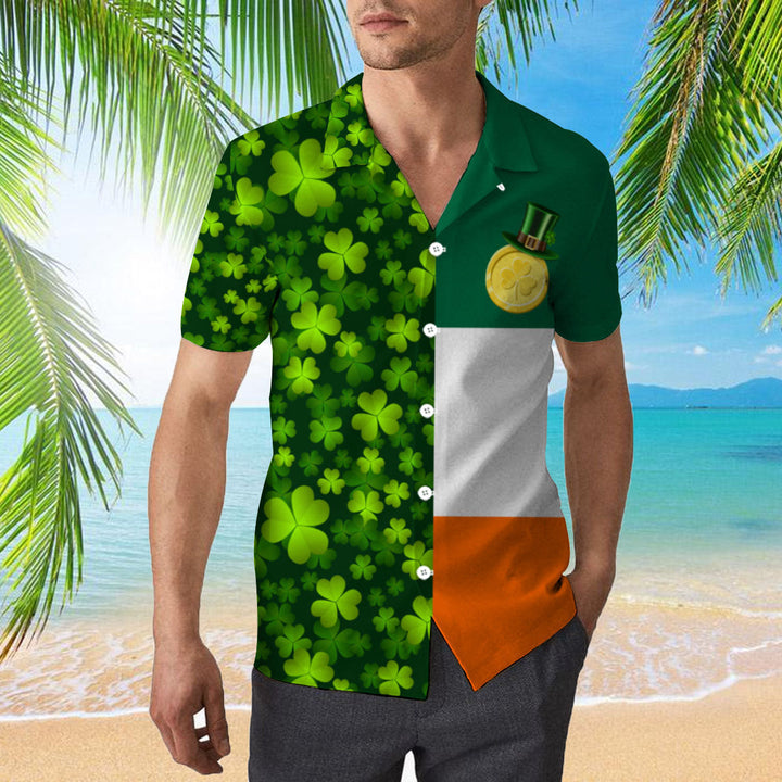 Irish Saint Patrick Day Hawaiian Shirt | For Men & Women | Adult | WT1711-Hawaii Shirt Premium-Gerbera Prints.