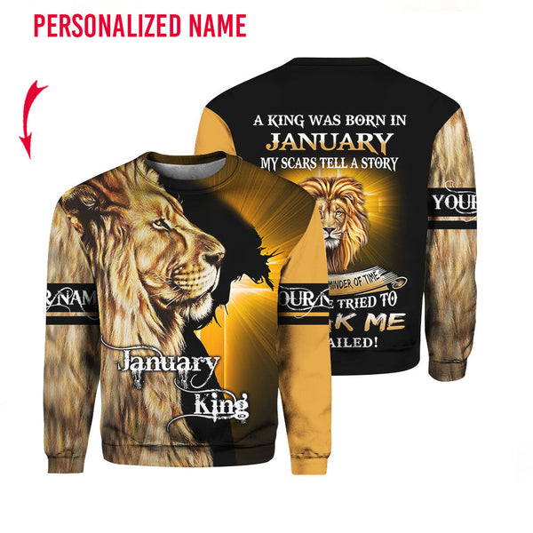 January Guy Custom Name Crewneck Sweatshirt For Men & Women